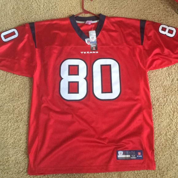 Authentic NFL jersey signed by 80 Andre Johnson